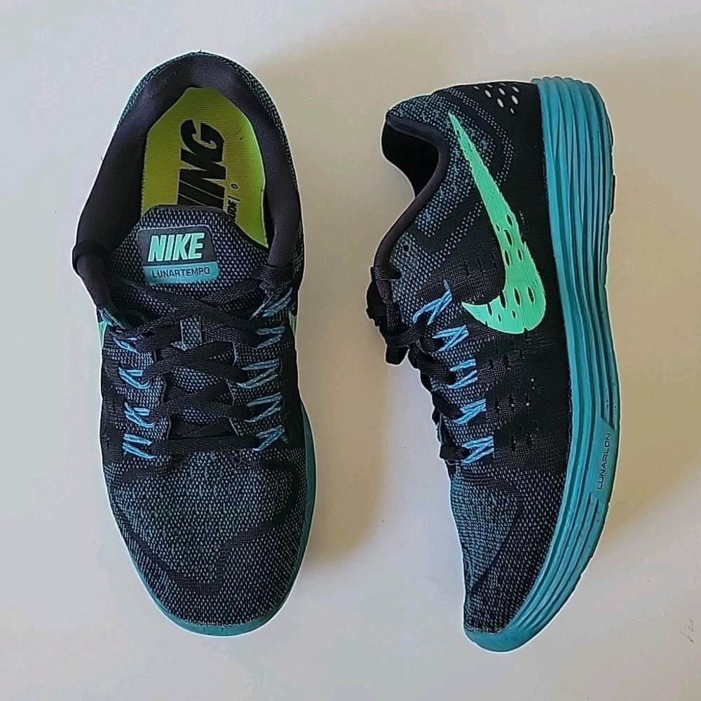 Nike Lunar Tempo 2 Running Shoes‎ 10 Low Top Lace Up Active Athleisure Running